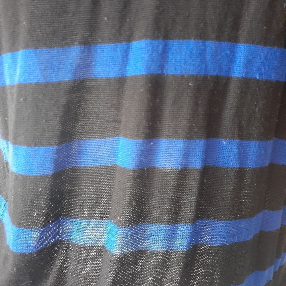 Zara Black and Blue Striped Women's Sweater - Picture 9 of 11